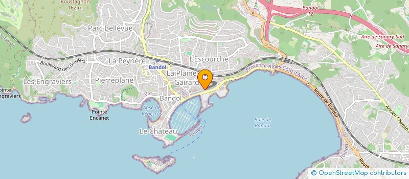 localisation de l'entreprise LAVALE  BANDOL