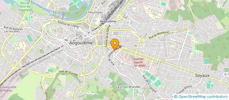 localisation de l'entreprise LAVALETTE AVOCATS CONSEILS-SOCIETE CIVILE PROFESSIONNELLE D'AVOCATS à ANGOULEME