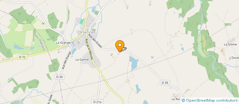 localisation de l'entreprise LAVALETTE - MARTIN à ORSENNES