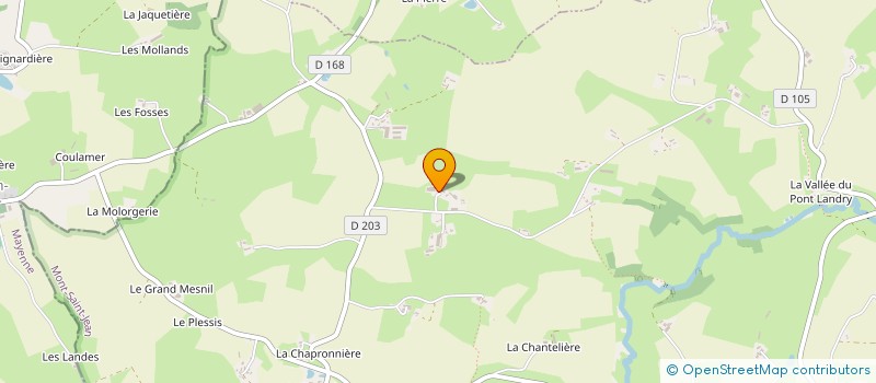 localisation de l'entreprise LAVALEUR-BLANCHE à COURCITE