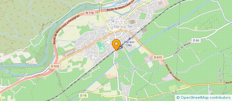 localisation de l'entreprise LAVALL à ILLE-SUR-TET
