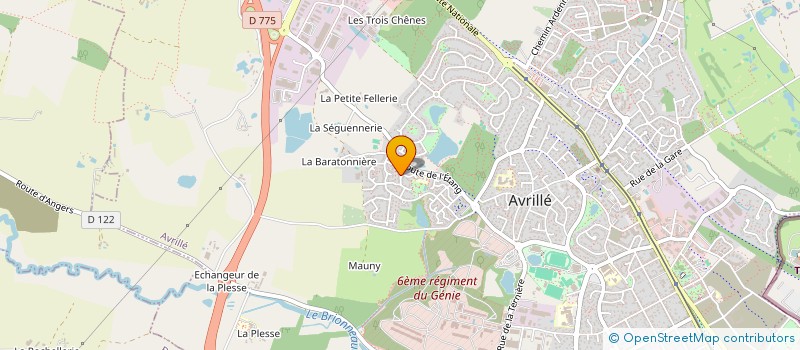 localisation de l'entreprise LAVALLE ELAGAGE ET JARDIN à AVRILLE