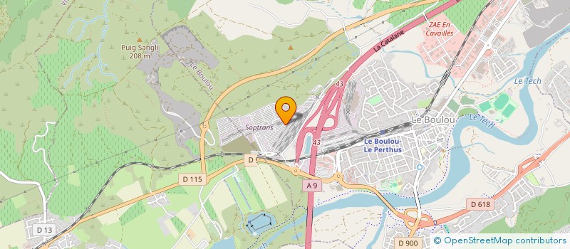 localisation de l'entreprise LAVALLE PERE ET FILS  LE BOULOU