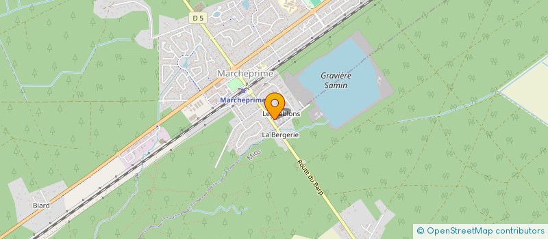 localisation de l'entreprise LAVALLEE PLATRERIE  MARCHEPRIME