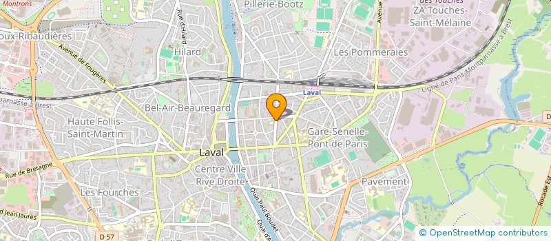 localisation de l'entreprise LAVALLOISE FOOTBALL CLUB à LAVAL