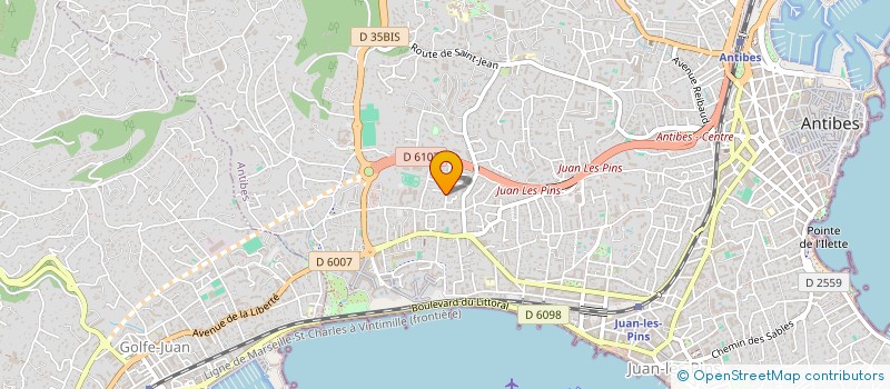 localisation de l'entreprise LAVALOU à ANTIBES