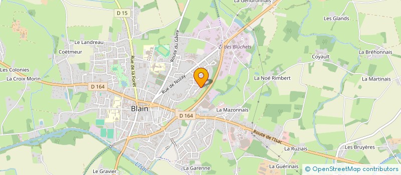 localisation de l'entreprise LAVALU  BLAIN