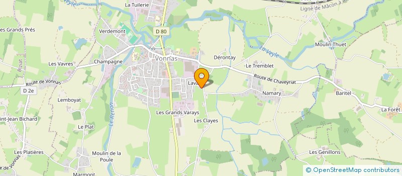 localisation de l'entreprise LAVALYANS à VONNAS