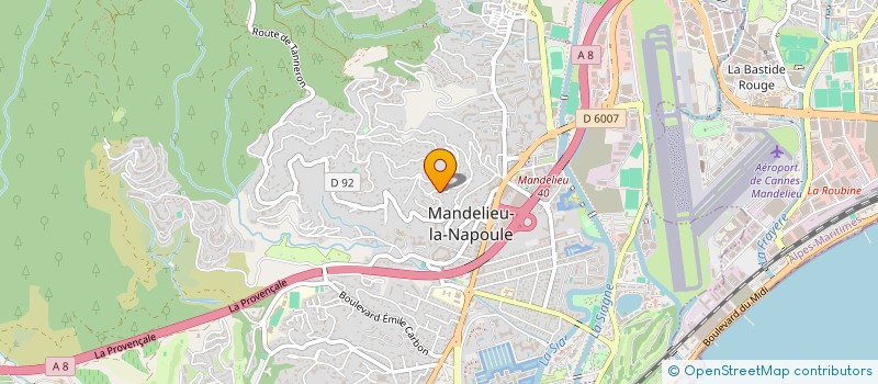 localisation de l'entreprise LAVAN à MANDELIEU-LA-NAPOULE