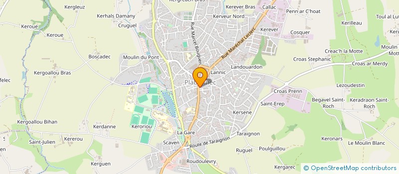 localisation de l'entreprise LAVANANT LOUIS  PLABENNEC