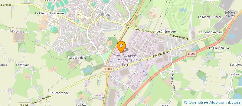 localisation de l'entreprise LAVANCE EQUIPEMENTS à LE RHEU