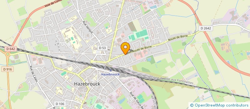 localisation de l'entreprise LAVANDE  HAZEBROUCK