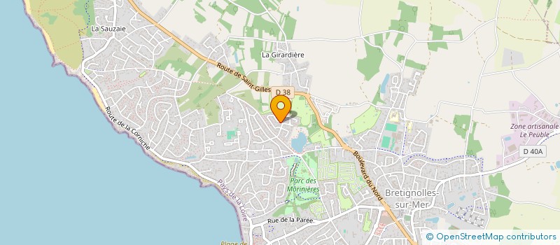 localisation de l'entreprise LAVANDE à BRETIGNOLLES-SUR-MER