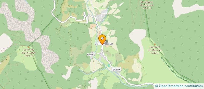 localisation de l'entreprise LAVANDES DES LUMIERES  LAMBRUISSE