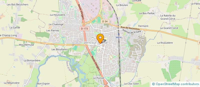 localisation de l'entreprise LAVANDIERE 35  VERN-SUR-SEICHE