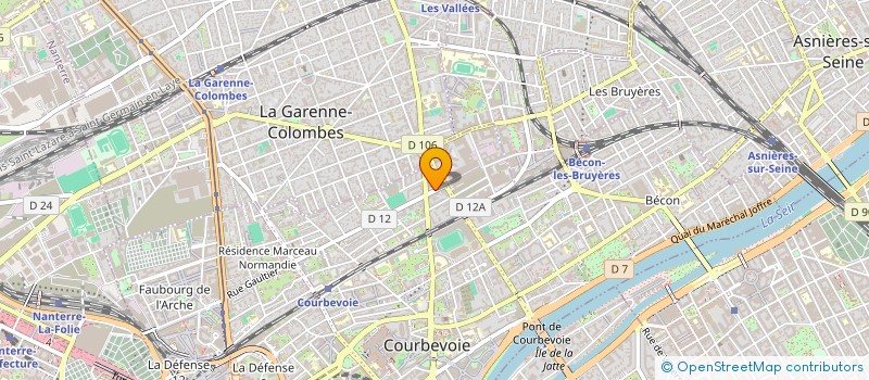 localisation de l'entreprise LAVANDIERE AUTOMATIQUE à COURBEVOIE