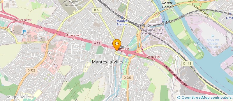 localisation de l'entreprise LAVANDIERES LES  MANTES-LA-VILLE