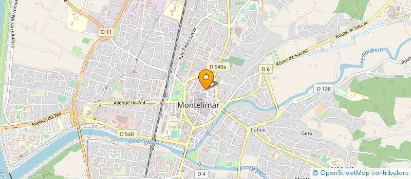 localisation de l'entreprise LAVANDINE à MONTELIMAR