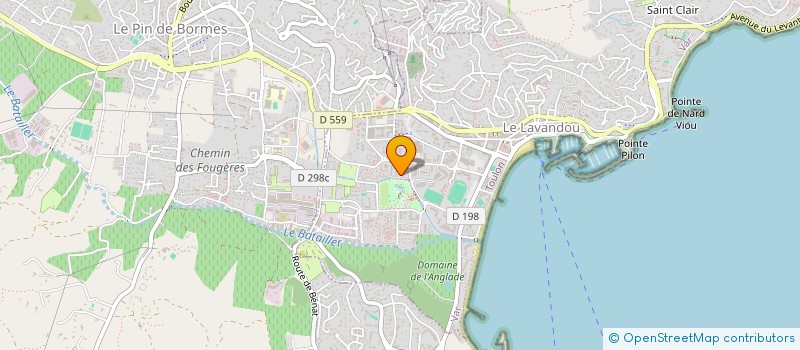 localisation de l'entreprise LAVANDOU BORMES ECHECS (LBE) à LE LAVANDOU