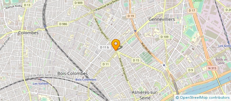localisation de l'entreprise LAVANYA à BOIS-COLOMBES