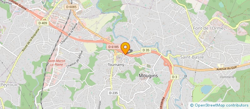 localisation de l'entreprise LAVAS à MOUGINS