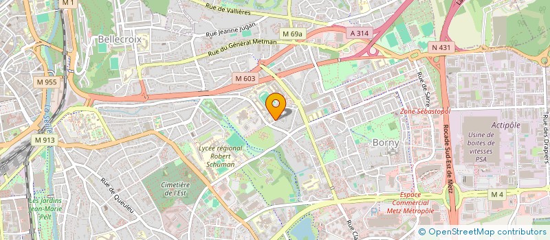 localisation de l'entreprise LAVATHERM à METZ