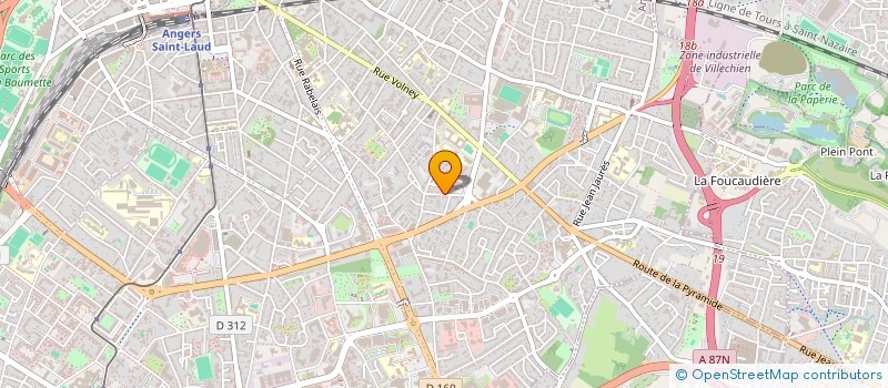 localisation de l'entreprise LAVATIO à ANGERS
