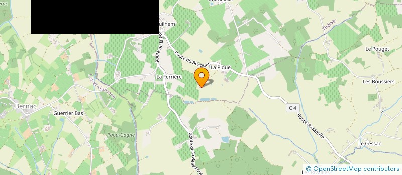 localisation de l'entreprise LAVAUD  GAGEAC-ET-ROUILLAC