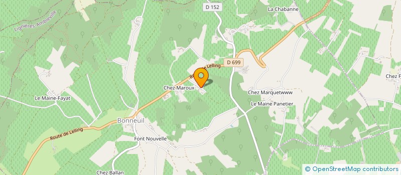localisation de l'entreprise LAVAUD BRUNO à BONNEUIL
