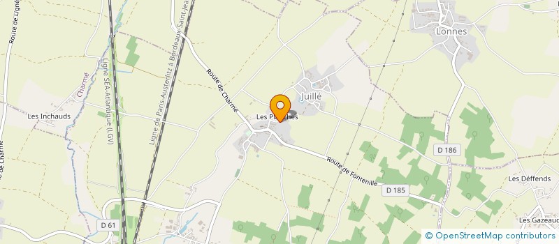 localisation de l'entreprise LAVAUD J ET LAVAUD JP  MANSLE-LES-FONTAINES