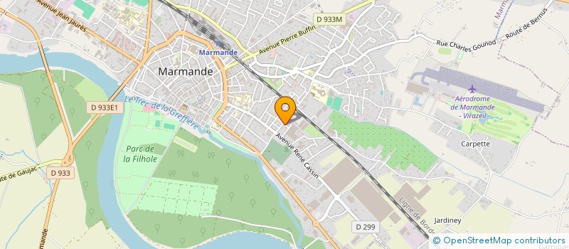 localisation de l'entreprise LAVAUR  MARMANDE