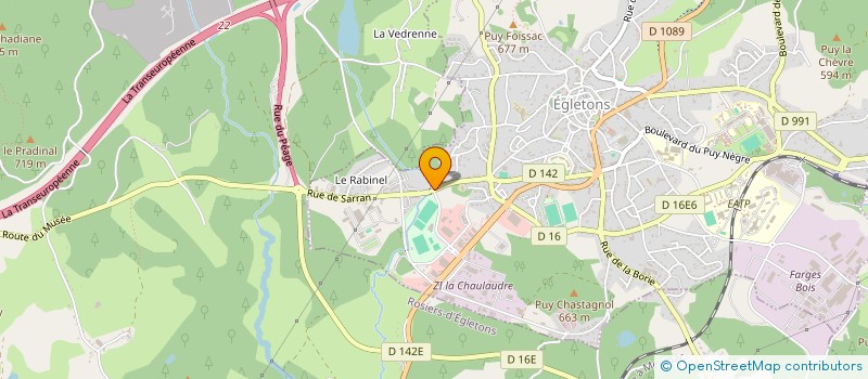 localisation de l'entreprise LAVAUR CINEMAS  EGLETONS