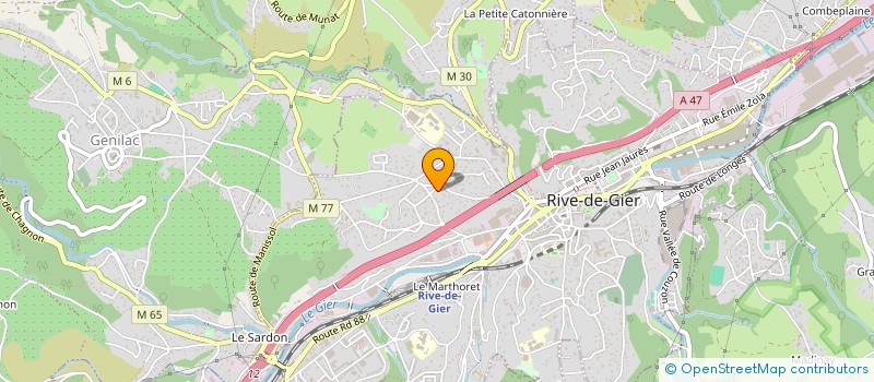 localisation de l'entreprise LAVAUREC à RIVE-DE-GIER