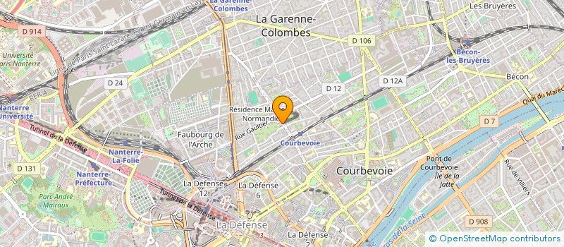 localisation de l'entreprise LAVAUTO 2A à COURBEVOIE
