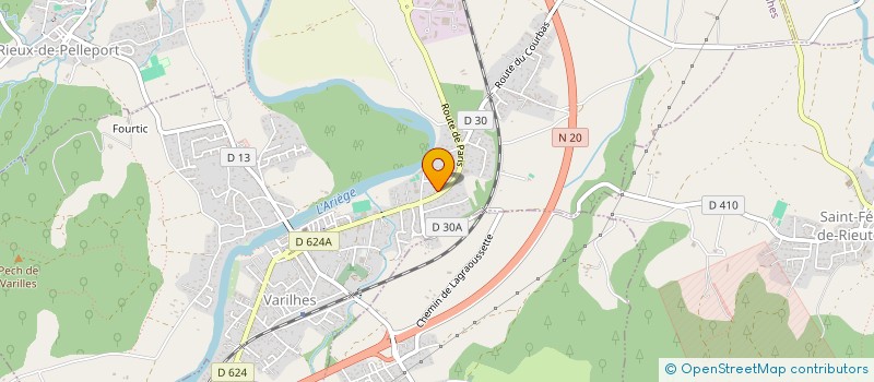 localisation de l'entreprise LAVAUTO VARILHES à VARILHES