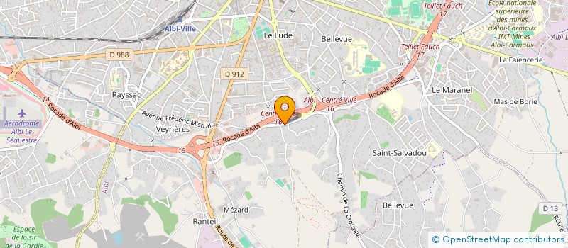 localisation de l'entreprise LAVAZIERE à ALBI