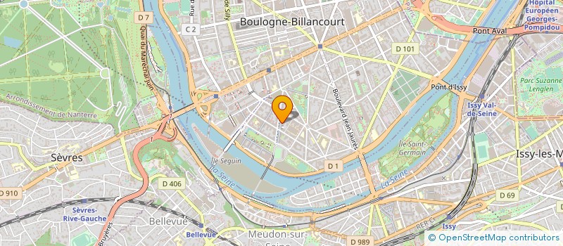 localisation de l'entreprise LAVAZZA FRANCE à BOULOGNE-BILLANCOURT