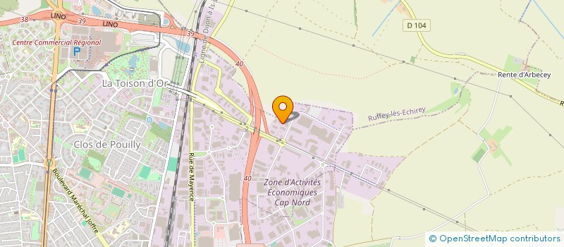 localisation de l'entreprise LAVE BAC à DIJON