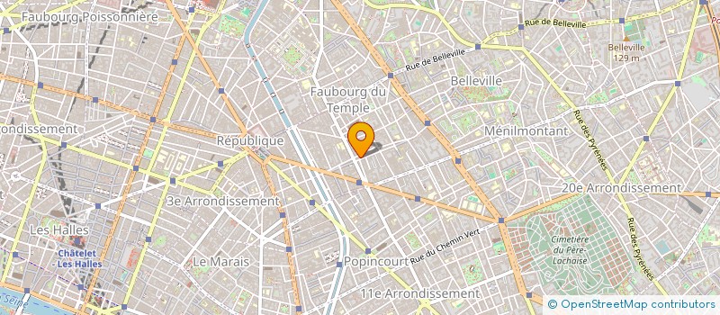 localisation de l'entreprise LAVE BLANC à PARIS