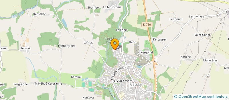localisation de l'entreprise LAVE OUEST à CAUDAN