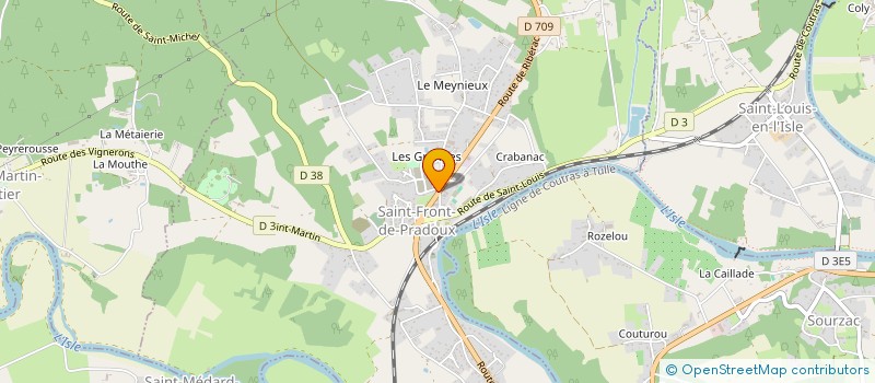 localisation de l'entreprise LAVEAU AUTOMOBILES RACING  SAINT-FRONT-DE-PRADOUX