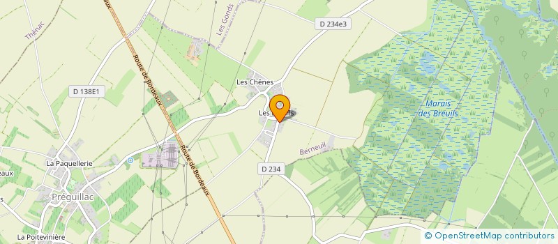 localisation de l'entreprise LAVEAU INVEST  BERNEUIL