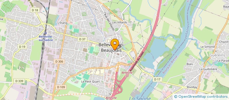 localisation de l'entreprise LAVEBEL  BELLEVILLE-EN-BEAUJOLAIS