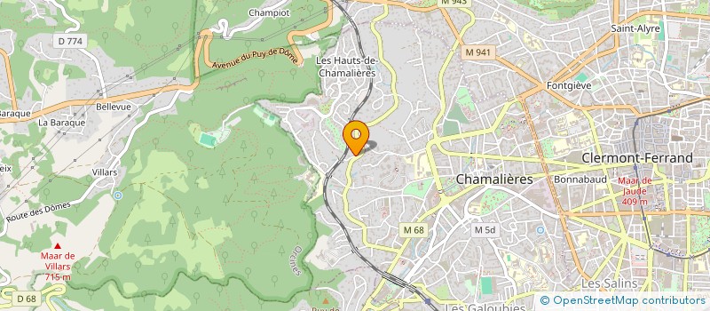 localisation de l'entreprise LAVEISSIERE  CHAMALIERES