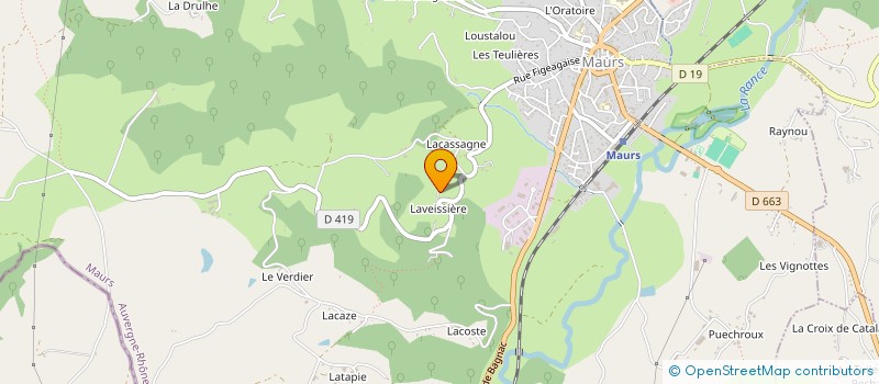 localisation de l'entreprise LAVEISSIERE ENERGIE à SAINT-CONSTANT-FOURNOULES