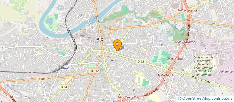 localisation de l'entreprise LAVENIR COURTAGE à ALBI