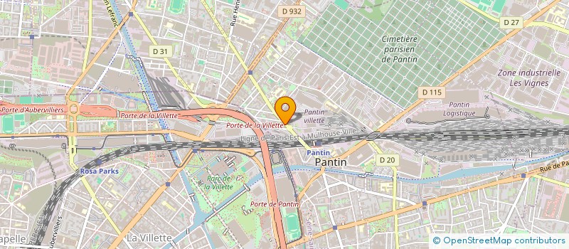localisation de l'entreprise LAVENUE à PANTIN