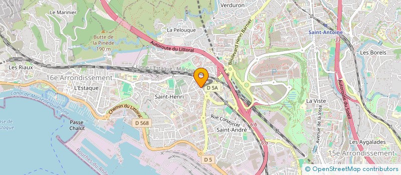 localisation de l'entreprise LAVERA ENERGIES  MARSEILLE 16EME