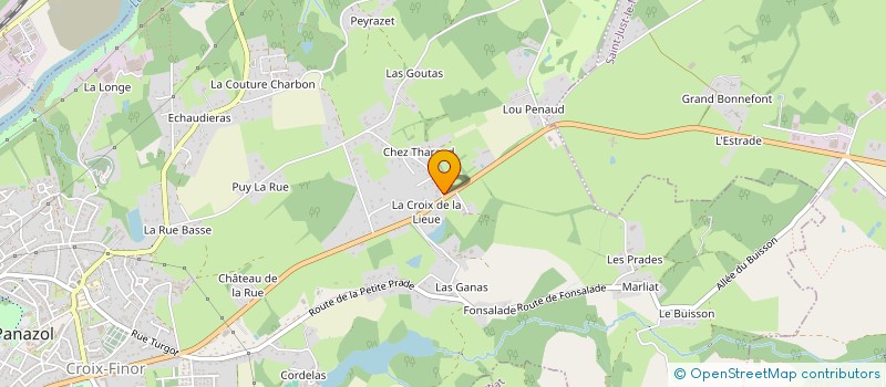 localisation de l'entreprise LAVERGNE 21 à PANAZOL