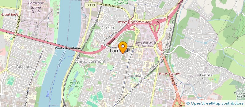 localisation de l'entreprise LAVERGNE  LORMONT